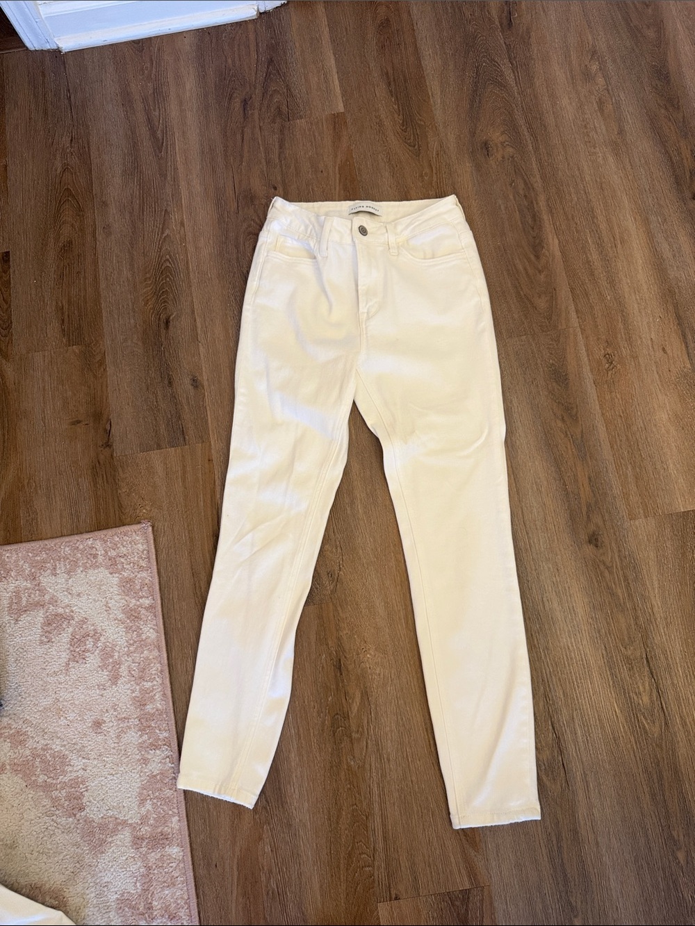 Flying Monkey Cream Skinny Jeans
